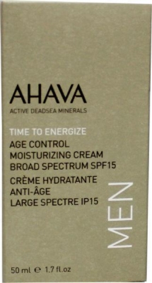 Foto van Ahava men age control moisterizer spf15 50ml via drogist