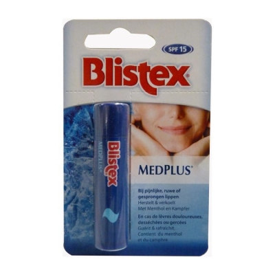 Foto van Blistex lippenbalsem med plus stick hang 4.25g via drogist