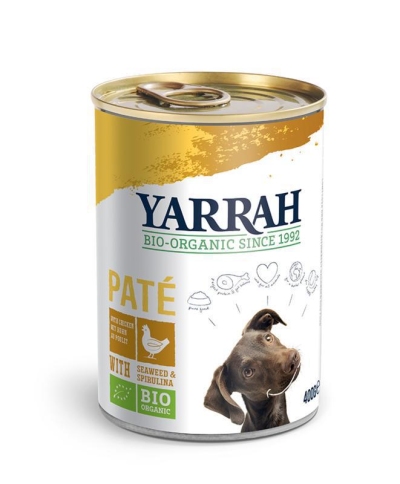 Foto van Yarrah hond pate met kip 400g via drogist