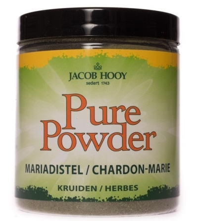 Foto van Jacob hooy pure powder mariadistel 115gr via drogist