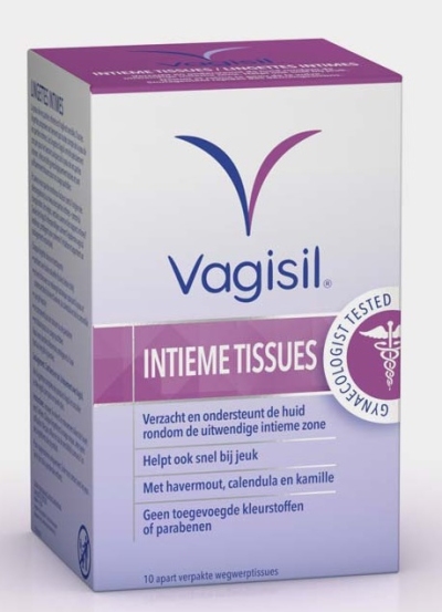 Foto van Vagisil intieme tissues 10st via drogist