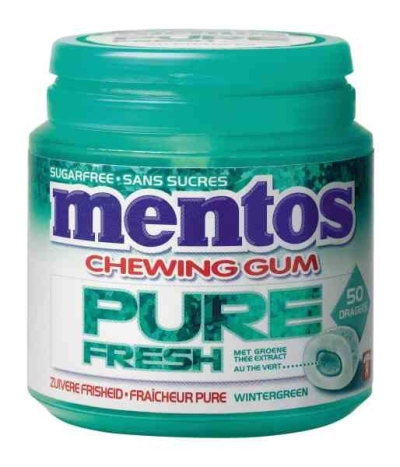 Mentos gum pure fresh winter pot 50st  drogist