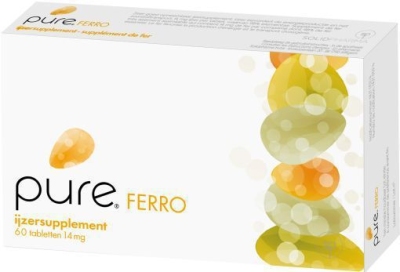 Pure ferro 14 mg - 98% 60tab  drogist