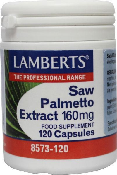 Foto van Lamberts sabal extract (saw palmetto) 120cap via drogist