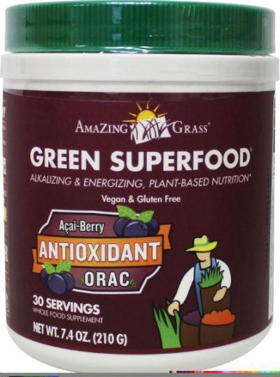 Foto van Amazing grass green superfood anti oxidant orac poeder 210g via drogist