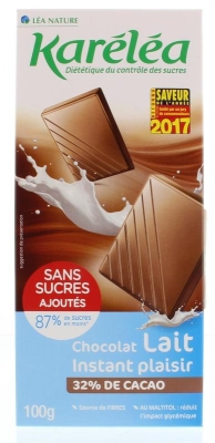 Foto van Karelea chocolade melk 100g via drogist