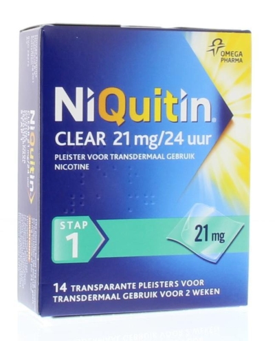 Niquitin stap 1 21mg 14st  drogist