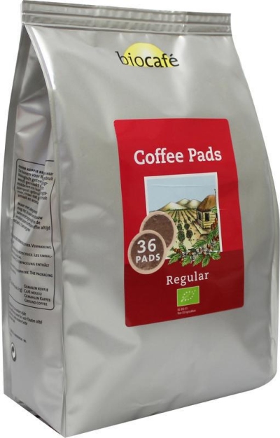 Bio café coffeepads regular 6 x 36st  drogist