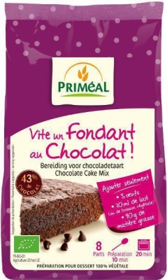 Foto van Primeal chocolade cake mix 300g via drogist