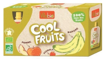 Vitabio coolfruit appel banaan 90 gram 12x90g  drogist