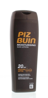 Foto van Piz buin zonnebrand lotion in sun spf20 200ml via drogist