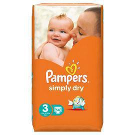 Foto van Pampers simply dry midi voordeel 56st via drogist