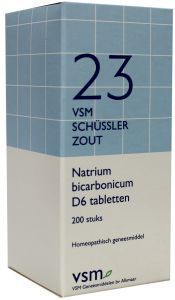 Foto van Vsm schussler celzout 23 natrium bicarbonicum d6 200tab via drogist