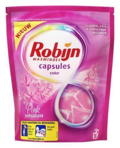 Robijn wasmiddel capsules pink sensation 16st  drogist