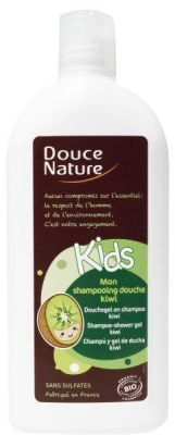Foto van Douce nature douchegel & shampoo kids kiwi 300ml via drogist