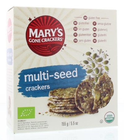 Mary's gone crackers multi-seed 155g  drogist