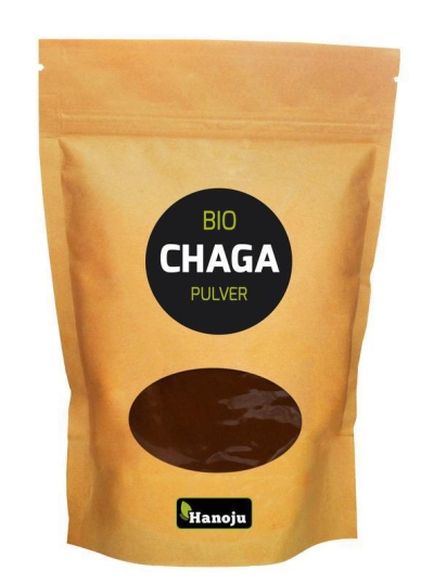 Foto van Hanoju bio chaga poeder 250g via drogist