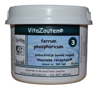Vita reform van der snoek ferrum phosphoricum celzout 3/12 360tab  drogist