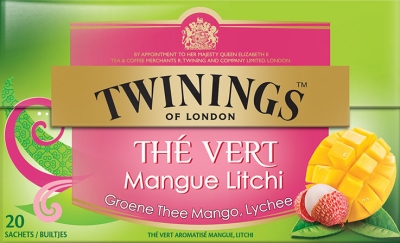 Twinings groene thee mango lychee 20st  drogist