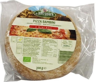 Bioidea pizzabodem klein 4 stuks 4st  drogist