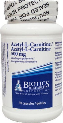 Foto van Biotics acetyl l carnitine 90cap via drogist