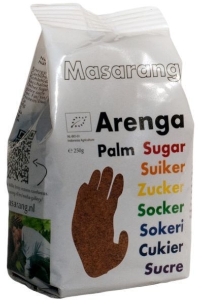 Foto van Masarang palm suiker 250g via drogist