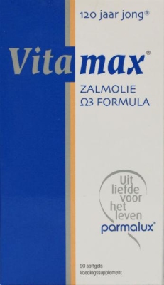 Foto van Vitamax zalmolie omega 3 90sft via drogist