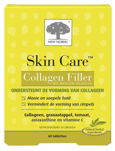 Foto van New nordic skin care collagen filler 60tab via drogist