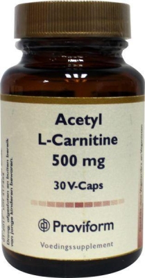 Foto van Proviform acetyl l-carnitine 500mg 30vc via drogist