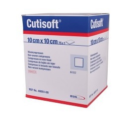 Foto van Cutisoft cotton niet steriel 10 x 10 cm 100st via drogist