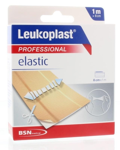 Foto van Leukoplast elastic 1 m x 8 cm 1st via drogist