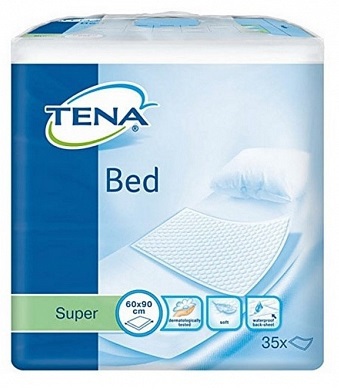 Foto van Tena bed onderlegger super 60 x 90cm 35st via drogist