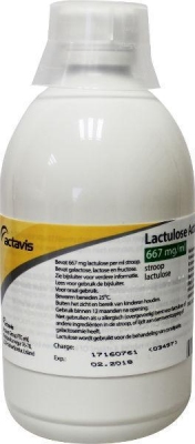 Foto van Actavis lactulose 667 mg siroop 500ml via drogist