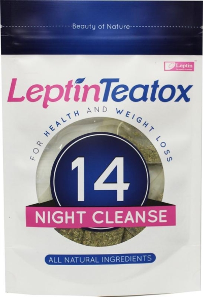 Foto van Leptin teatox detox night cleanse tea 7x2g via drogist
