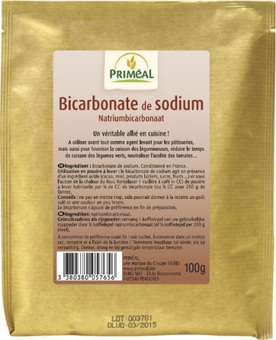 Foto van Primeal bicarbonate sodium 100g via drogist