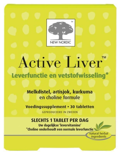 Foto van New nordic active liver 30tab via drogist