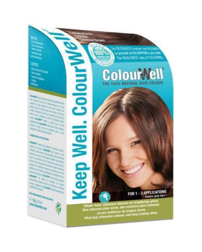 Colourwell 100% natuurlijke haarkleuring kastanje bruin 100g  drogist