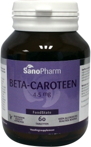 Sanopharm beta caroteen 4.5mg 60tab  drogist