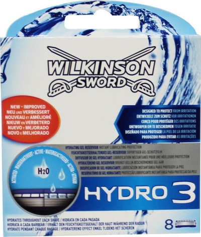Wilkinson hydro 3 scheermesjes 8st  drogist