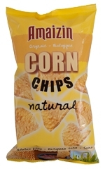 Foto van Amaizin corn chips bio natural 250g via drogist