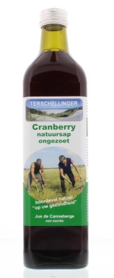 Foto van Terschellinger cranberrysap puur ongezoet 6 x 750ml via drogist