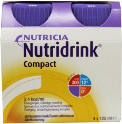 Nutridrink compact abrikoos 4x125g  drogist