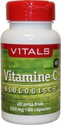 Foto van Vitals biologische vitamine c 60cap via drogist