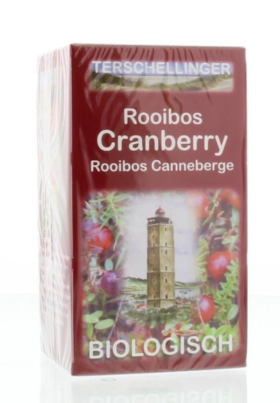 Terschellinger cranberry thee rooibos 20 zakjes  drogist