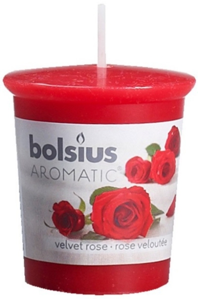 Foto van Bolsius aromatic velvet rose 1 stuk via drogist