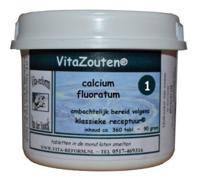 Vita reform van der snoek calcium fluoratum celzout 1/12 360tab  drogist