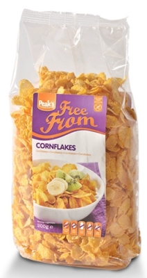 Foto van Peaks free cornflakes 200gr via drogist