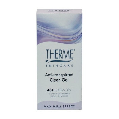 Foto van Therme deogel anti transpirant 48h clear gel extra dry 50ml via drogist