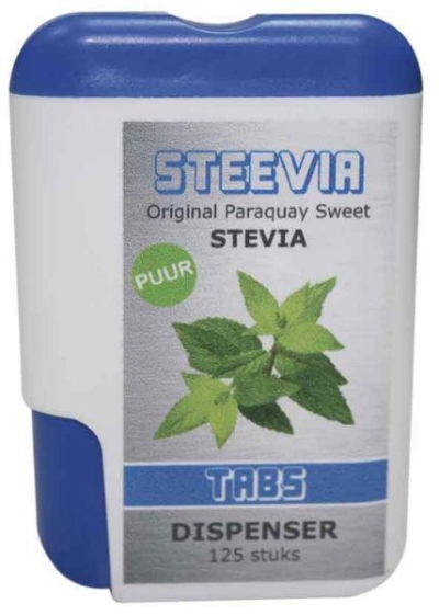 Steevia stevia tablet dispenser 125st  drogist