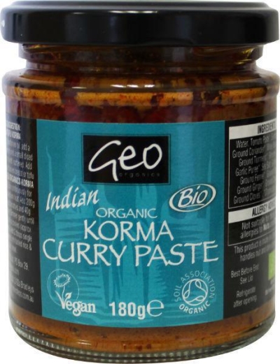 Geo organics curry paste korma 180g  drogist